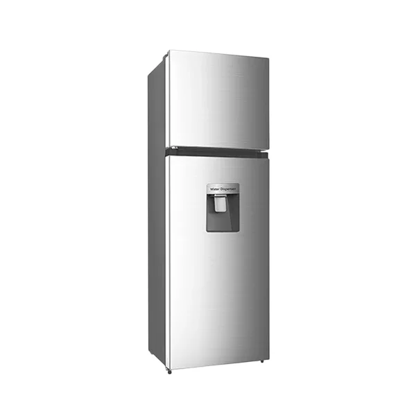 Syinix 257L No Frost Double Door Fridge with Water Dispenser & Inverter Compressor – Silver