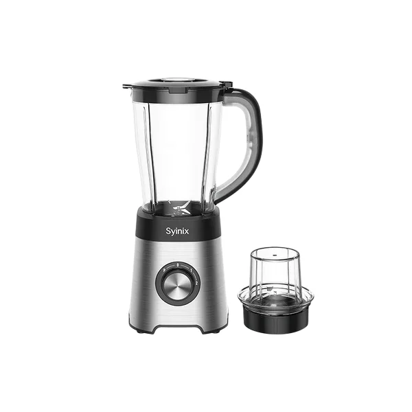 Syinix Power Blender Smoothie Maker 2-In-1 With 1.5L Silver Q70BL1
