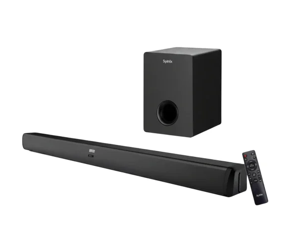 Syinix Soundbar SYN-SB580, 2.1 Channel Home Audio System 80W Black