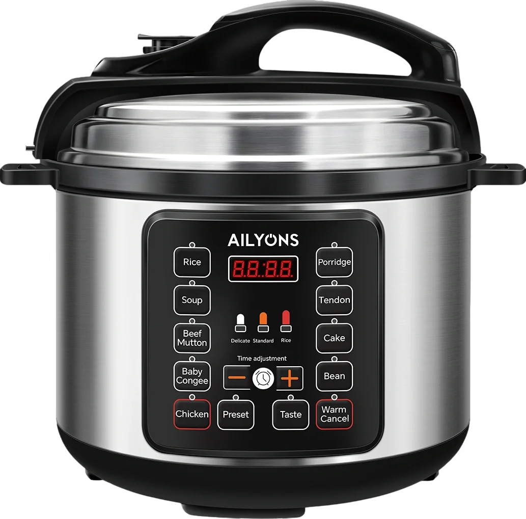 AILYONS LS-A1 5L Stainless Steel Pressure Cooker – Fast & Safe Cooking
