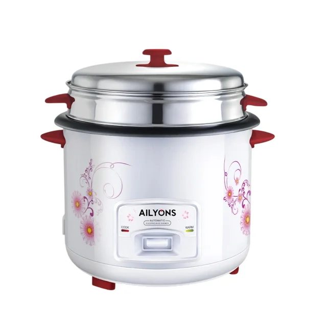 AILYONS RCX-22B01 Rice Cooker – 1.8L, Non-Stick, Auto Cook & Keep Warm, White
