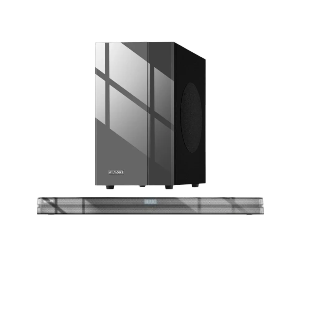 Ailyons SB801K-1 2.1 Channel Soundbar Speaker System with Subwoofer, Bluetooth, USB & AUX