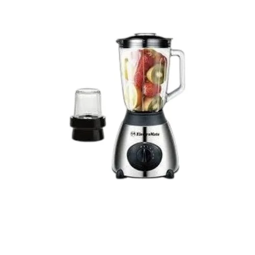 Electromate Stainless Steel Blender with 1.5L Glass Jar – Multi-Speed Kitchen Blender & Grinder