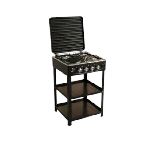 Eurochef Standing Cooker 3+1 with Storage Shelves, EC-6024(3+1)