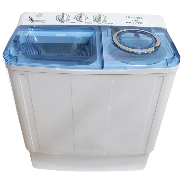 Hisense 7.5Kg Twin Tub Washer WSQB753W – Semi-Automatic Laundry Machine
