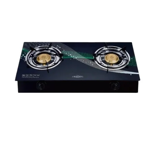 Macro Glass 2 Burner Table Top Cooker, GA-007