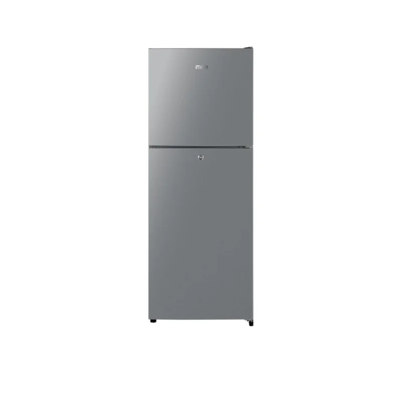 MIKA 202L No Frost Double Door Refrigerator, Dark Silver - MRNF202DS