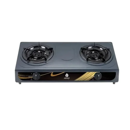 Nunix 2 Burner Stainless Steel Gas Cooker, SC002