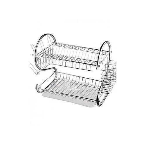 Nunix 2-Tier Kitchen Stainless Steel Dish Rack - DR2S