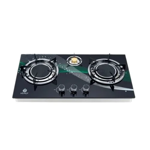 Nunix 3-Burner Infrared Glass Top Cooker – Tempered Glass, GP-007