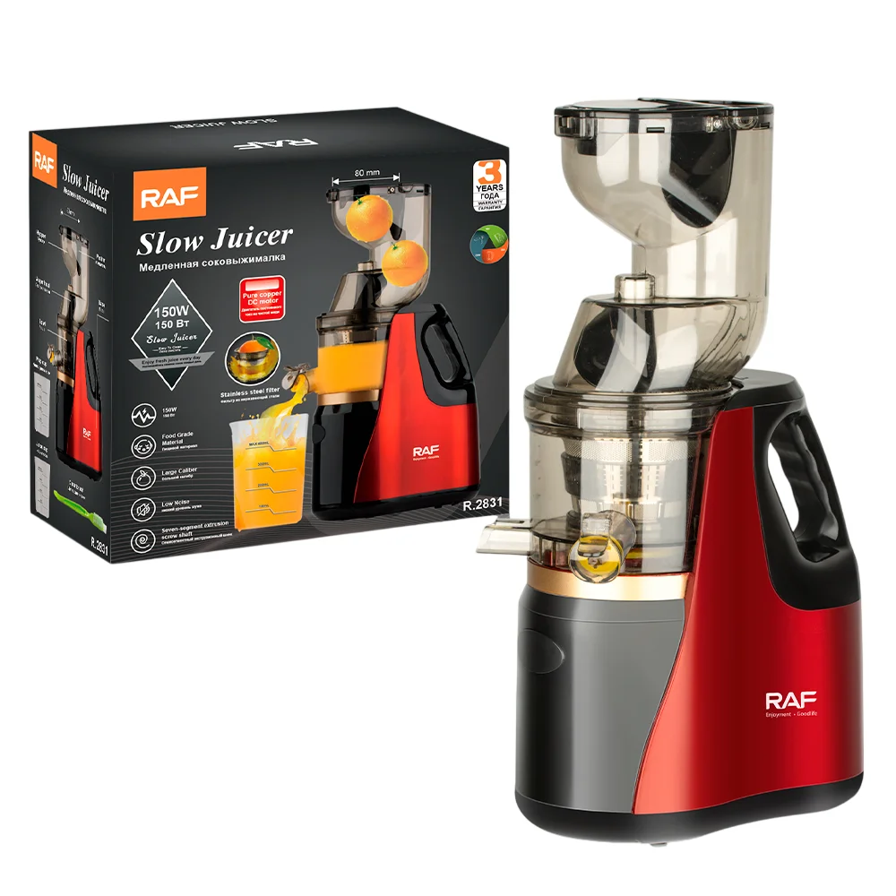 RAF Slow Juicer Blender R-2831 – Stainless Steel Juicer Mixer Extractor