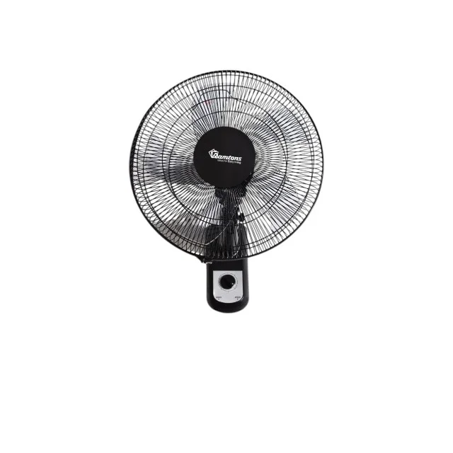 Ramtons 16" Black Wall Fan, Without Remote – RM/683