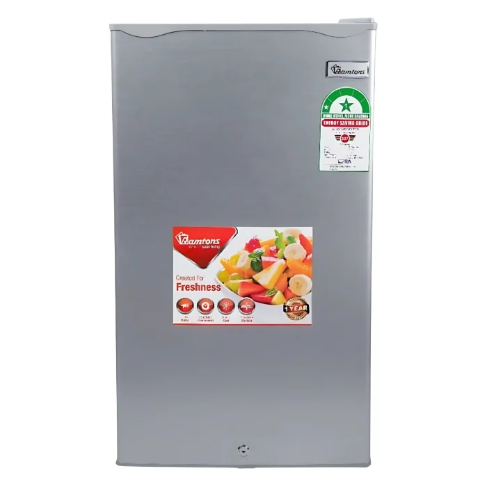 Ramtons 90L Single Door Silver Refrigerator, Direct Cool – RF/215