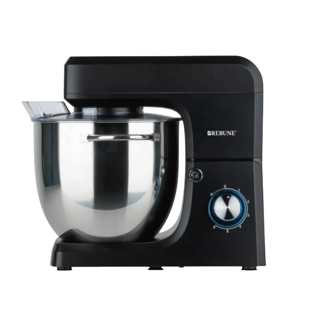 Rebune Electric Mixer 10L Bowl, 6-Speed, 2000W – Whip, Knead & Mix