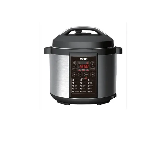 VON 6L Electric Pressure Cooker – 1000W Multi-Function Cooker with 15 Cooking Presets, Non-Stick Inner Pot & Safety Protection System - VSCP60MMX
