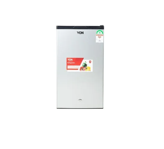 Von 90L Single Door Direct Cool Refrigerator with Silver Finish - VARM-11DHS